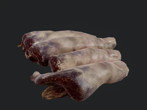 severed fingers 3D Model