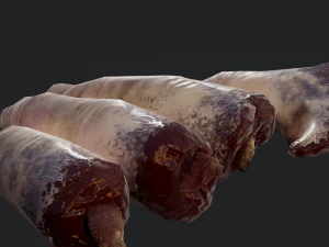 severed fingers 3D Model