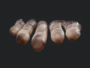severed fingers 3D Model