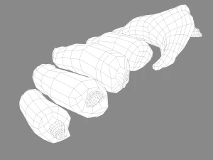 severed fingers 3D Model