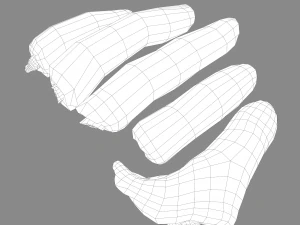 severed fingers 3D Model