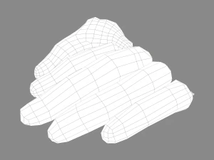 severed fingers 3D Model