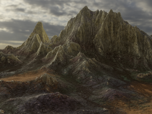 Mountain landscape rocky 3D Model