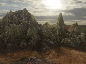 Mountain landscape rocky 3D Model