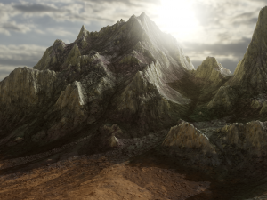 Mountain landscape rocky 3D Model