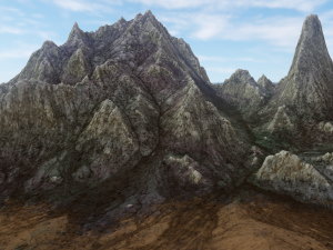 Mountain landscape rocky 3D Model