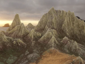 Mountain landscape rocky 3D Model