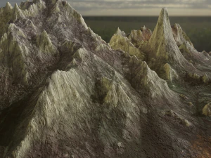 Mountain landscape rocky 3D Model