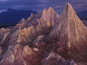 Mountain landscape rocky 3D Model