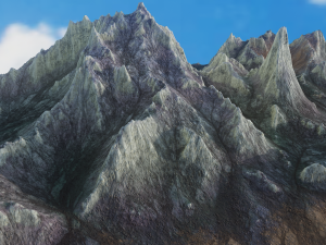 Mountain landscape rocky 3D Model