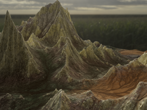 Mountain landscape rocky 3D Model
