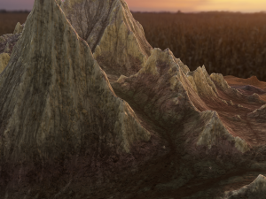 Mountain landscape rocky 3D Model