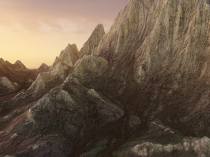 Mountain landscape rocky 3D Model