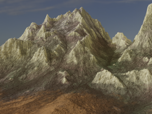 Mountain landscape rocky 3D Model
