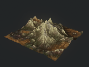 Mountain landscape rocky 3D Model