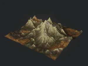 Mountain landscape rocky 3D Model