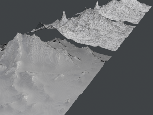 Mountain landscape rocky 3D Model