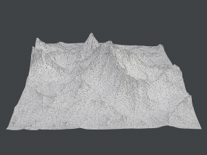 Mountain landscape rocky 3D Model