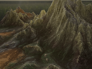 Mountain landscape rocky 3D Model