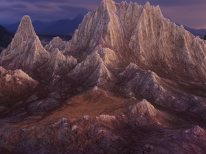 Mountain landscape rocky 3D Model