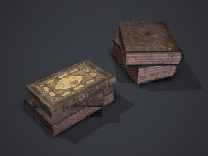 Hard cover books Modelo 3D