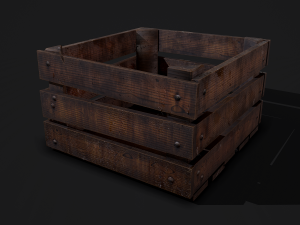wooden crate 3Dモデル