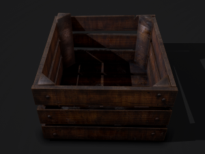 wooden crate Modello 3D