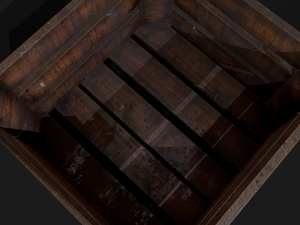 wooden crate Modello 3D