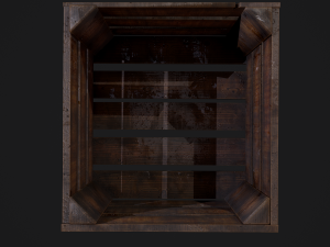 wooden crate Modello 3D