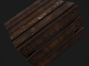 wooden crate Modello 3D
