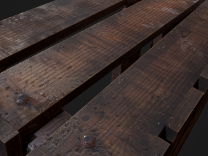wooden crate Modello 3D