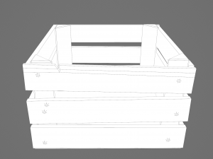 wooden crate Modello 3D