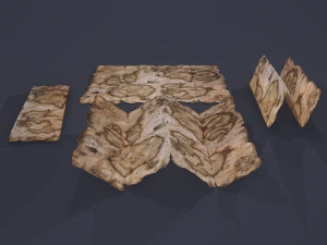 Folding treasure map 3D Model