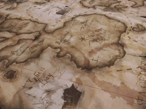 Folding treasure map 3D Model