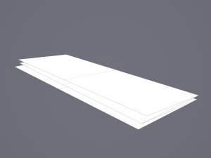 Folding treasure map 3D Model