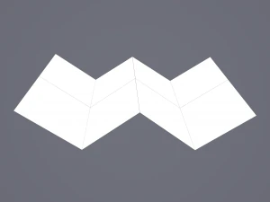 Folding treasure map 3D Model