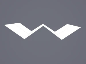 Folding treasure map 3D Model