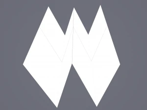 Folding treasure map 3D Model