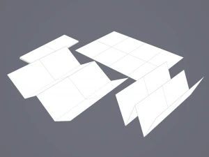 Folding treasure map 3D Model