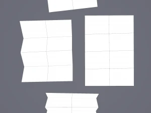 Folding treasure map 3D Model