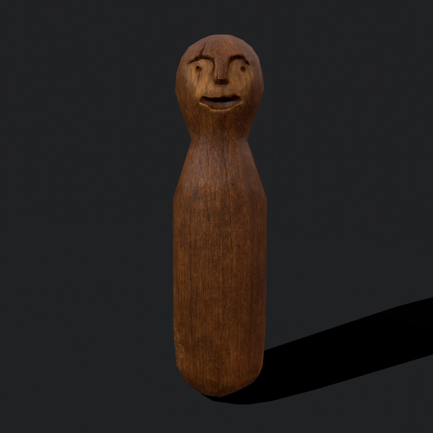 Medieval wooden toy doll 3D Model .c4d .max .obj .3ds .fbx .stl .blend