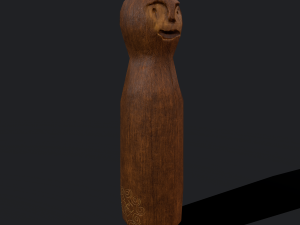 Medieval wooden toy doll 3D Модель