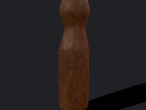 Medieval wooden toy doll 3D Модель