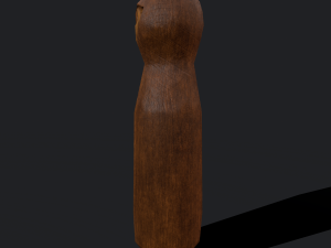 Medieval wooden toy doll 3D Модель