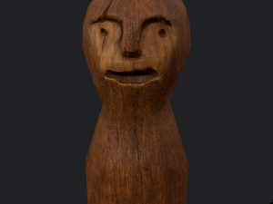 Medieval wooden toy doll 3D Модель