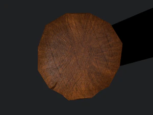 Medieval wooden toy doll 3D Model