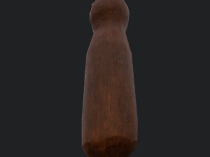 Medieval wooden toy doll 3D Model