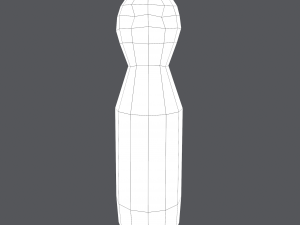 Medieval wooden toy doll 3D Модель