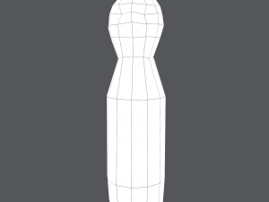 Medieval wooden toy doll 3D Модель