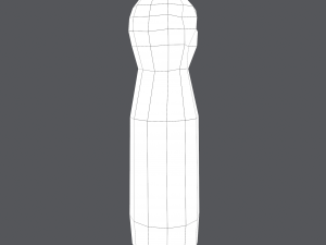 Medieval wooden toy doll 3D Модель